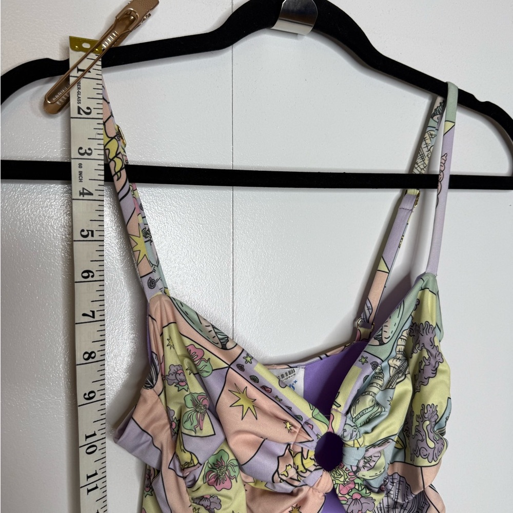 Oceanus Zoe Cutout Dress Maxi Colorful with cutouts and slit Medium - Picture 11 of 16